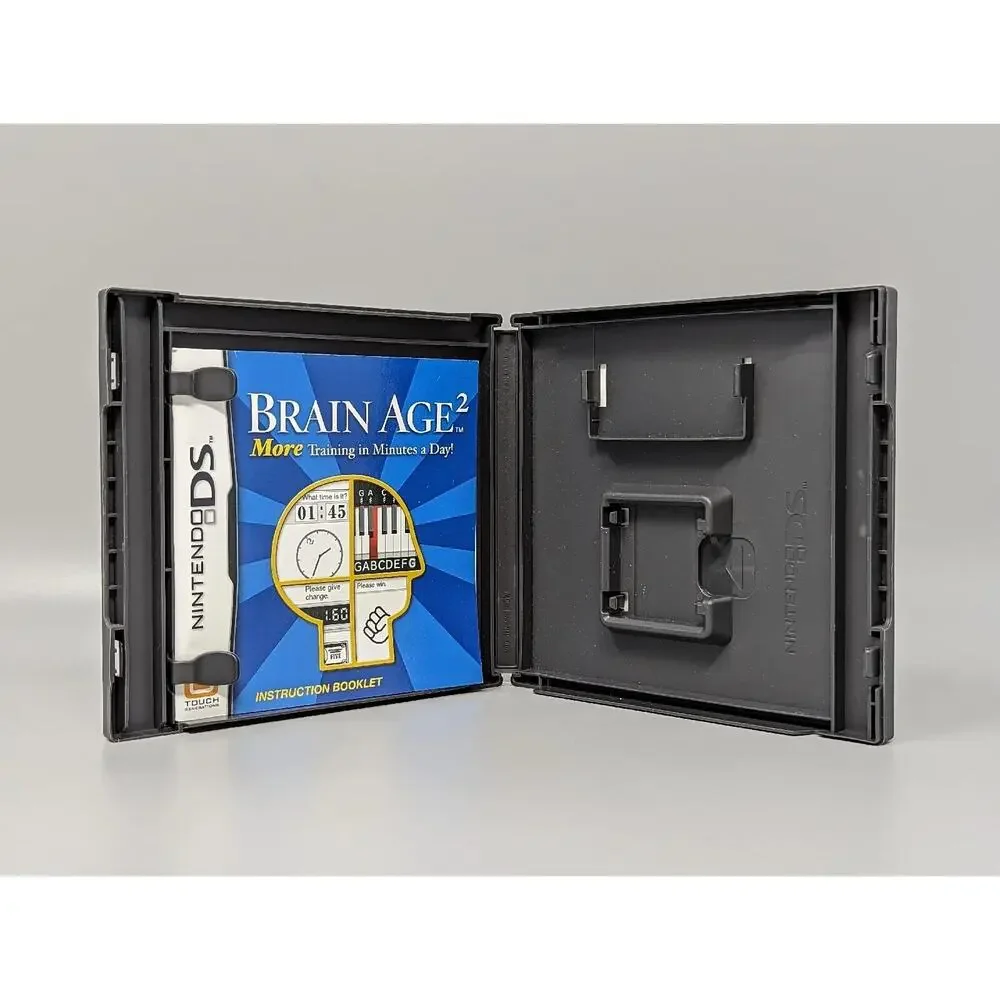 Brain Age 2 Nintendo DS Replacement Case & Manual Only No Game
